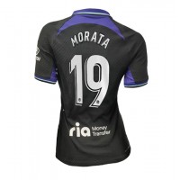 Atletico Madrid Alvaro Morata #19 Fotballklær Bortedrakt Dame 2022-23 Kortermet
